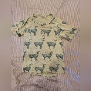 🛑SOLD🛑Kate Quinn llama henley, 4T
